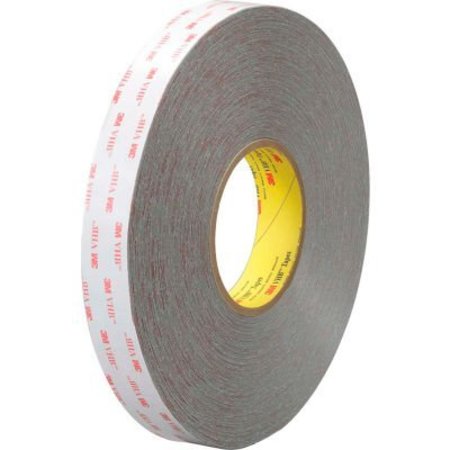 BOX PACKAGING 3M„¢ 4926 Double Sided VHB„¢ Acrylic Foam Tape 1/2" x 5 Yds. 15 Mil Gray VHB492612R